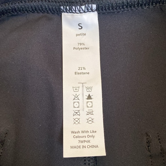 Halara High Waisted Button Multiple Pockets Straight Leg Casual Pants in Black - Picture 4 of 5